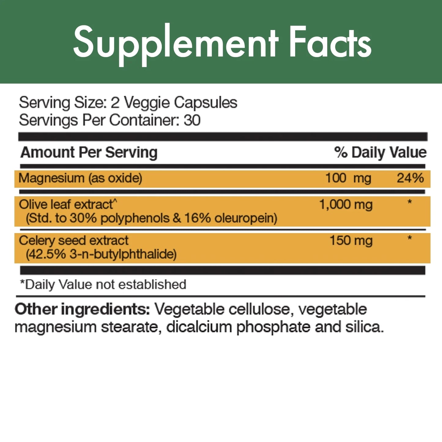 - Olipure BP Blood Pressure Support - Olive Leaf Extract with Celery & Magnesium - Blood Circulation, Blood Vessels & Blood Flow Supplement - 60 Vcaps