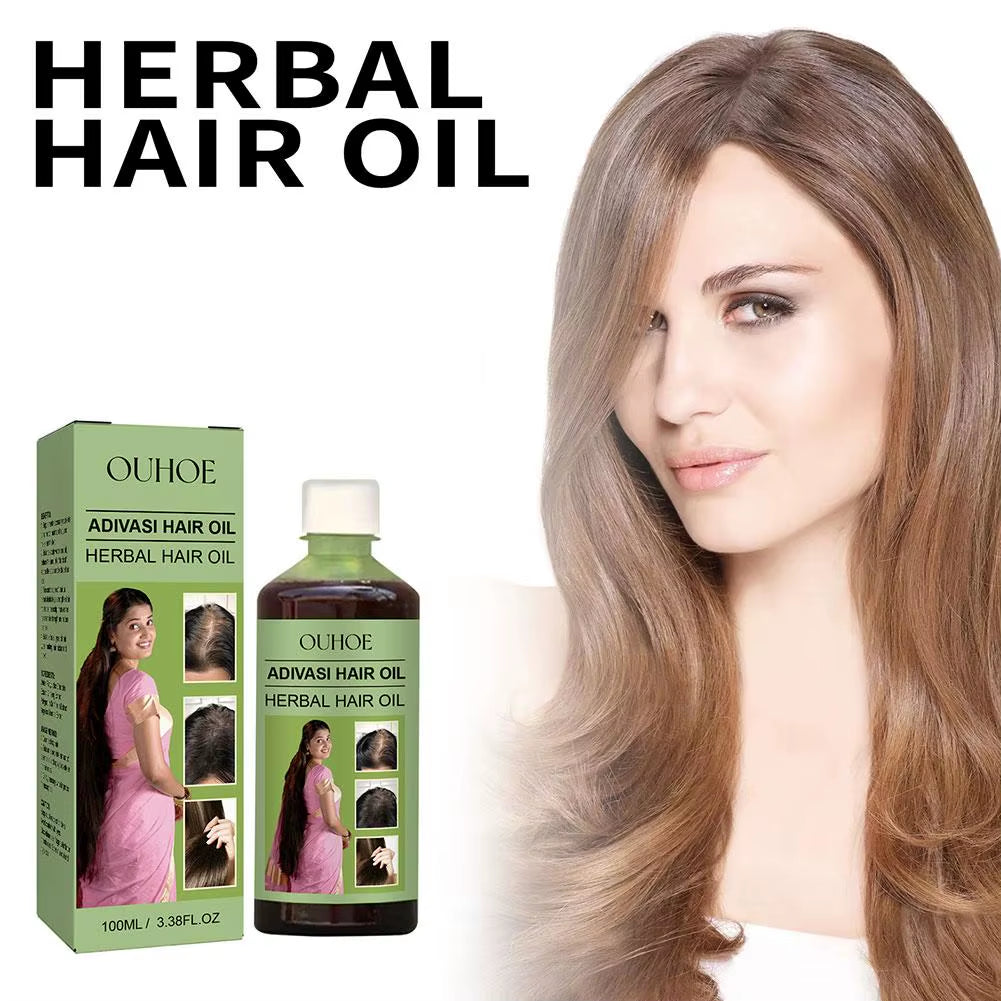 5PCS 100Ml Oil India Adivasi Herbal Hair Oil Rosemary Repair Damaged Hair Fast Repair Thicken Oils Products