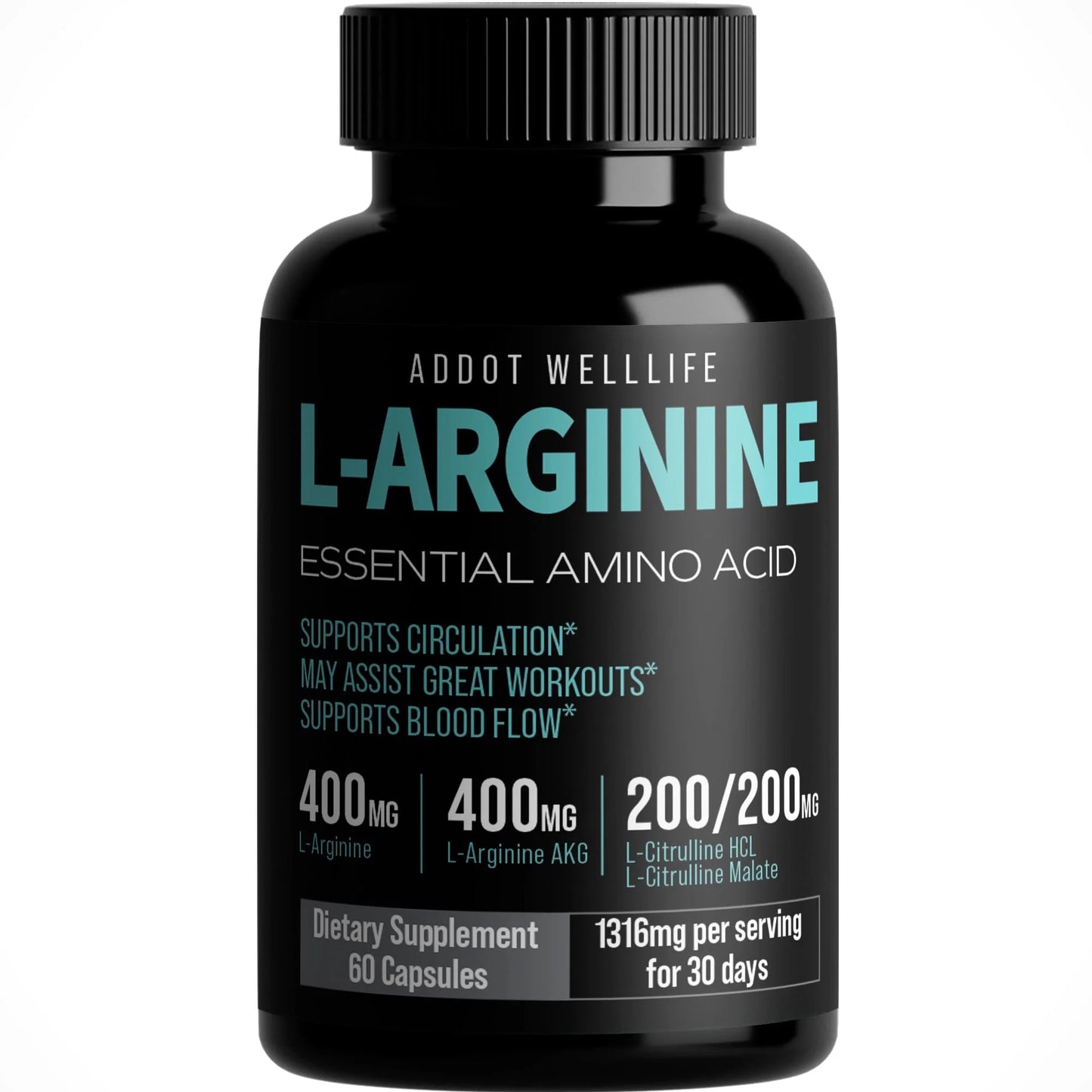 Amino Acid Supplements, L-Arginine, L-Arginine AKG, L-Citrulline HCL, Beta-Alanine for Muscle Growth, 60 Count