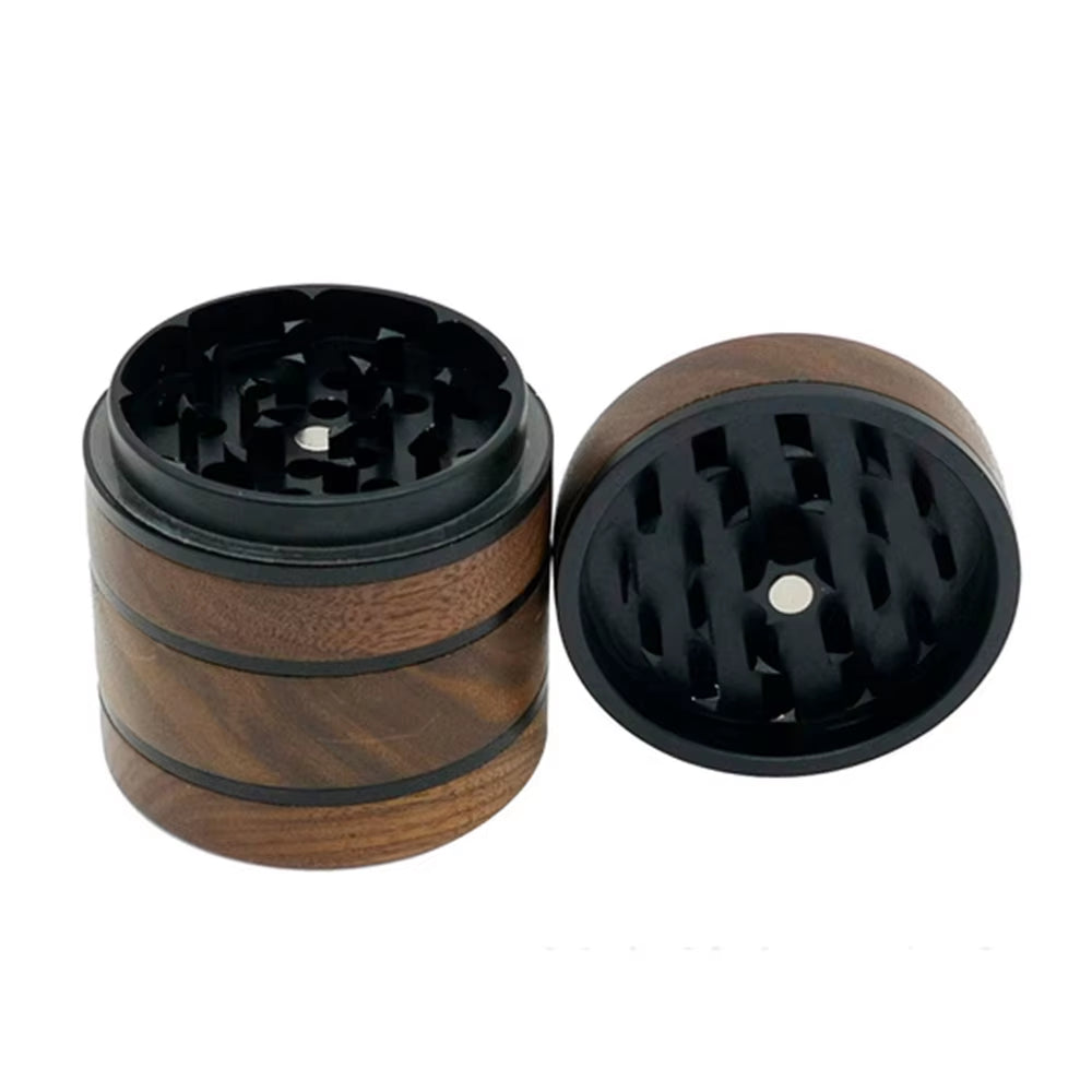 63Mm Herbal Tobacco Grinder Smoke Herb 4 Layer Walnut Head Aluminum Alloy Grinders Spice Mill Cigarette Accessories