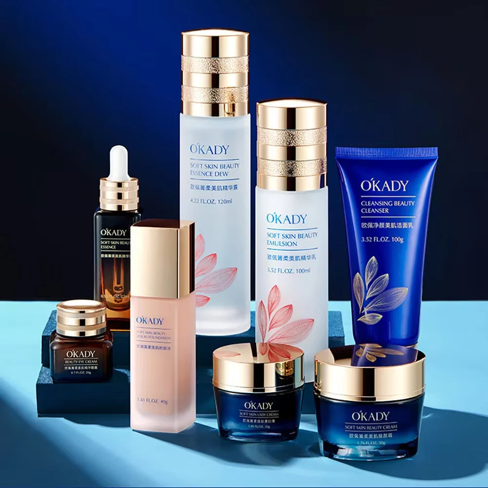 OKADY Face Skin Care Face Serum Tonic Repair Firming Lifting Moisturizing Beauty Cream Revitalize Facial Supplements