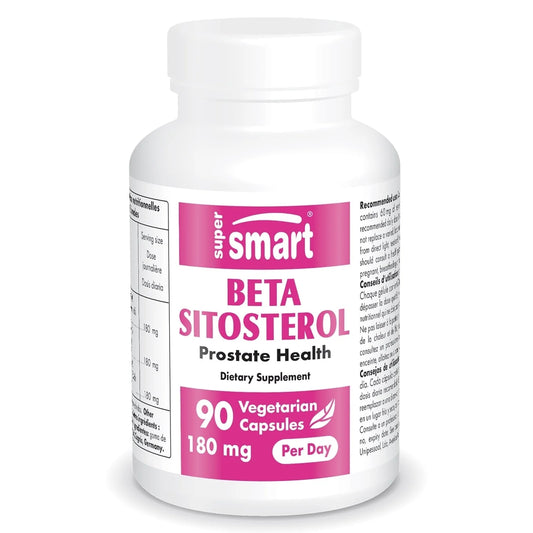 - Beta-Sitosterol 180 Mg per Day - Prostate Supplements for Men | Non-Gmo & Gluten Free - 90 Vegetarian Capsules