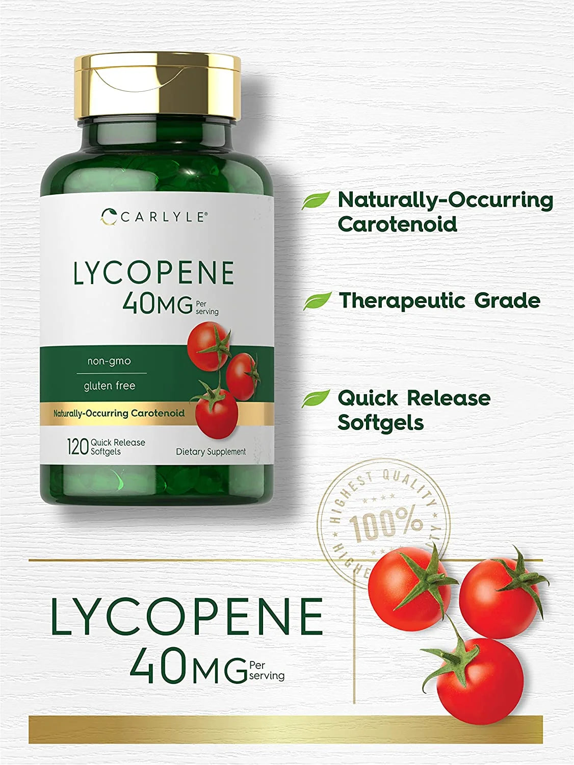 Lycopene | 40Mg | 120 Softgels | by