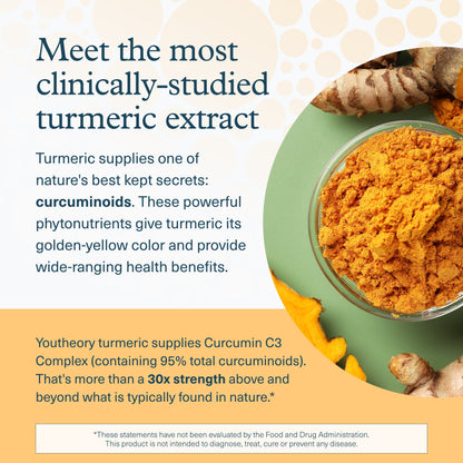 Turmeric Curcumin Supplement with Black Pepper Bioperine, Powerful Antioxidant Properties for Joint & Healthy Inflammation Support, 60 Capsules