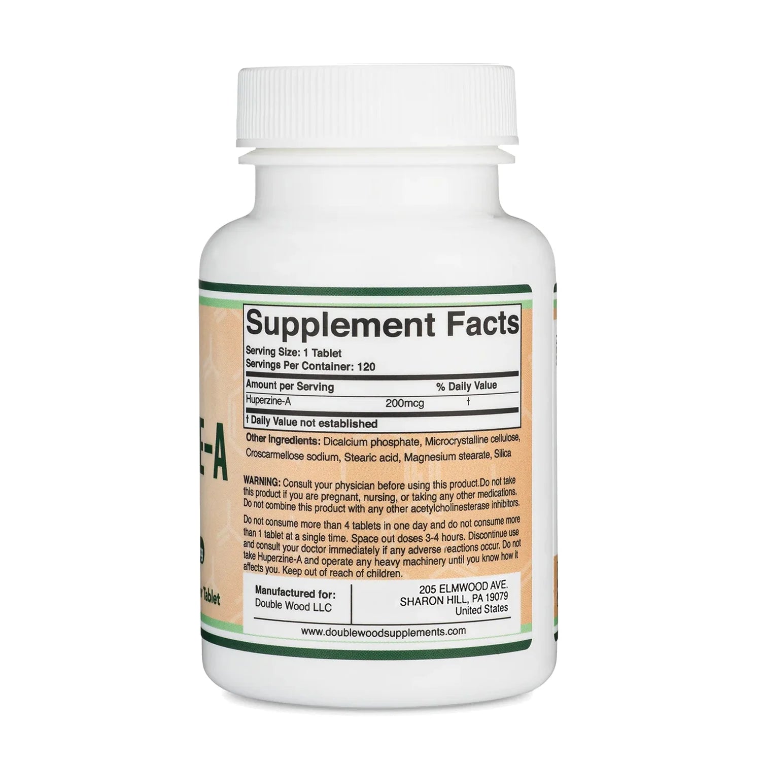 Huperzine a 200Mcg (Third Party Tested) Made in the USA, 120 Tablets by  (L-Huperzine A)