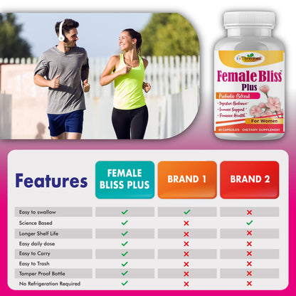 Women Probiotics Supplements for Vaginal Health, Ph Balance for Women 60 Vegan Capsules