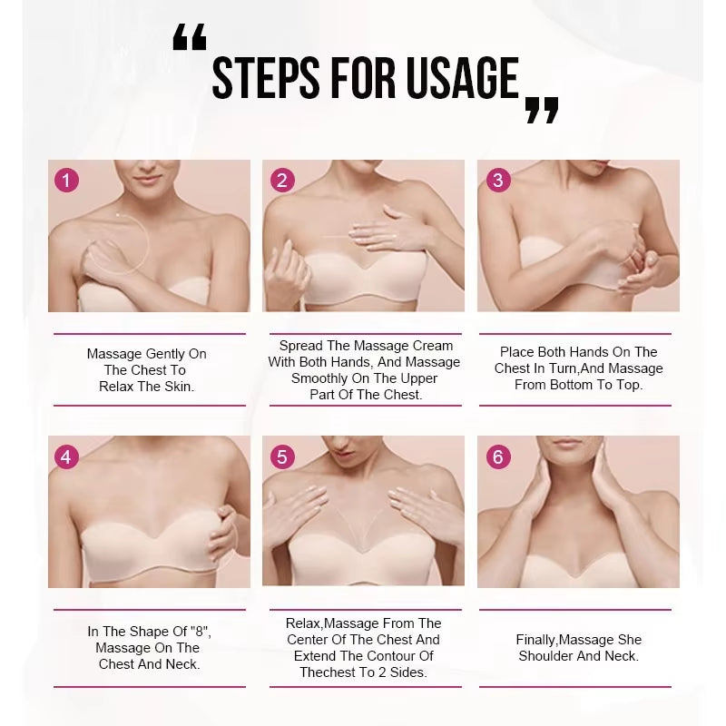 Breast Oil Firming Lifting Body Care Chest Natural Plants Essentials Oils Breast Fast Growth for Women Skincare Products