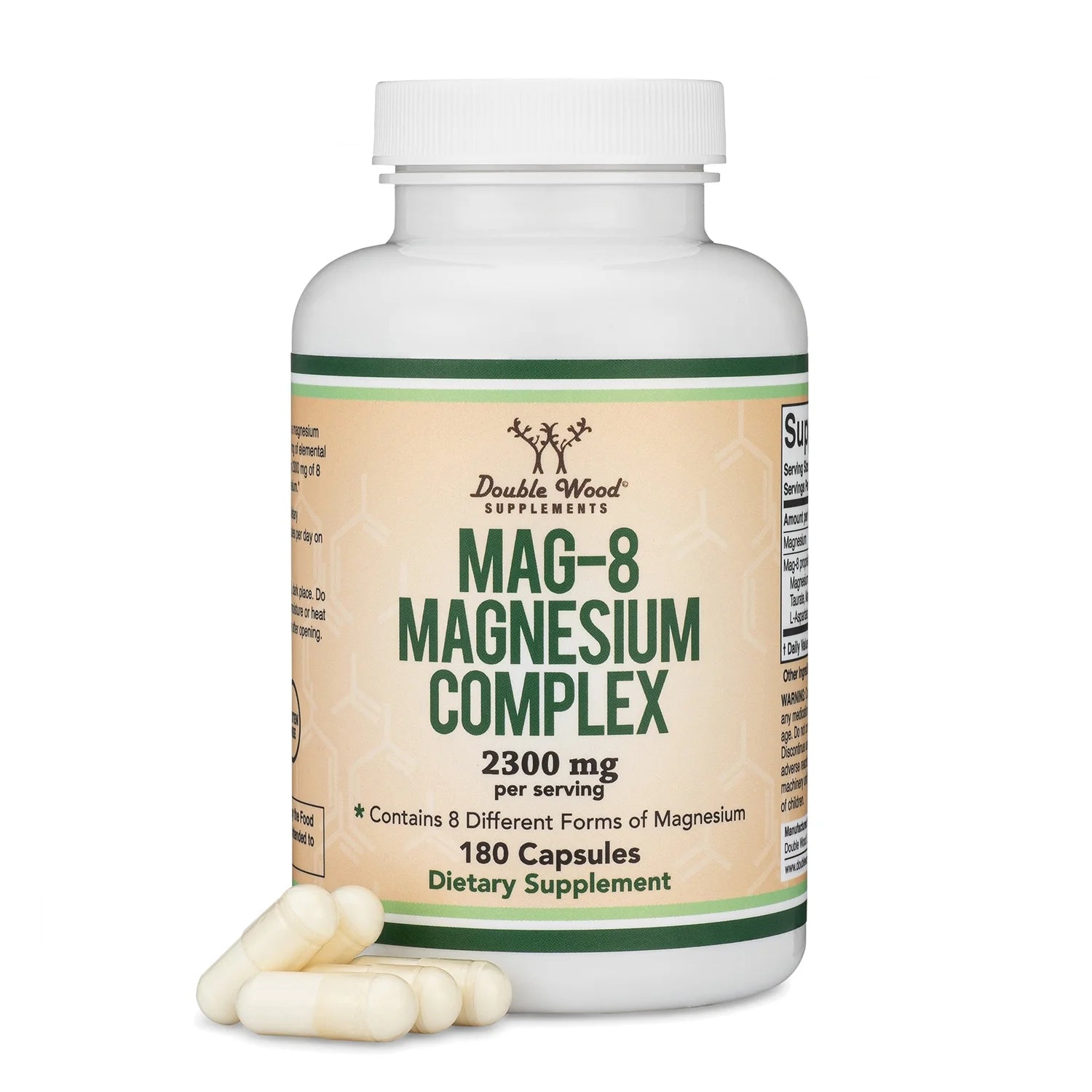 Magnesium Complex (MAG-8), Supports Sleep, 180 Capsules,