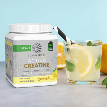 Creatine Monohydrate Powder Micronized Preworkout Recovery Supplement | Support Muscle Building Strength Training Cognition | Vegan & Keto Friendly, Easily Mixes (50 Servings) Lemonade