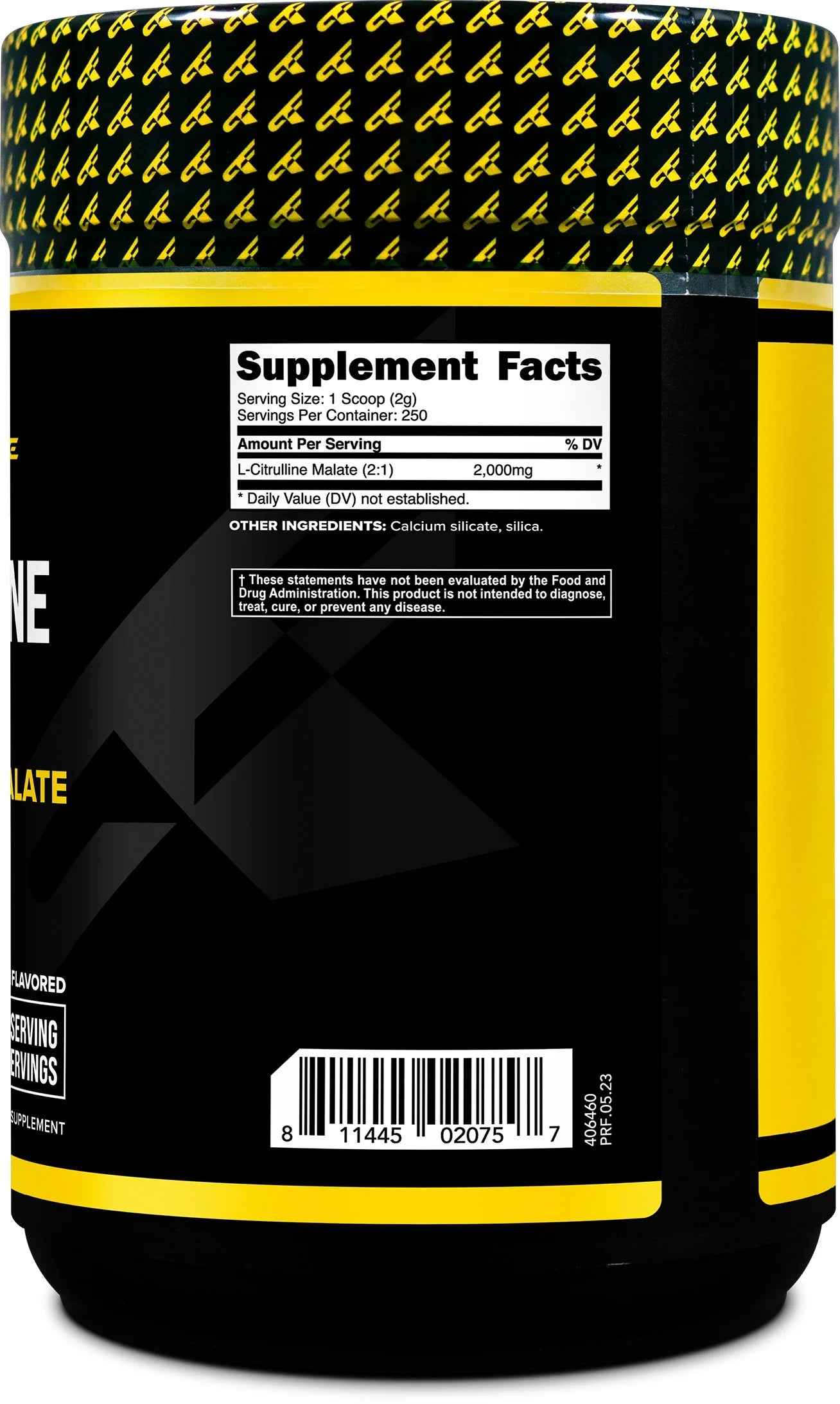 L-Citrulline Malate Powder, Unflavored Pre Workout Supplement, 500 Grams