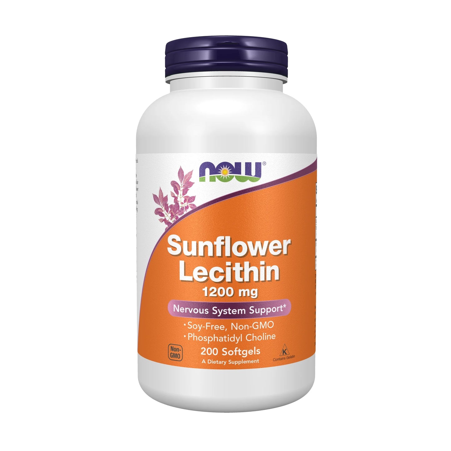 Supplements, Sunflower Lecithin 1200 Mg with Phosphatidyl Choline, 200 Softgels