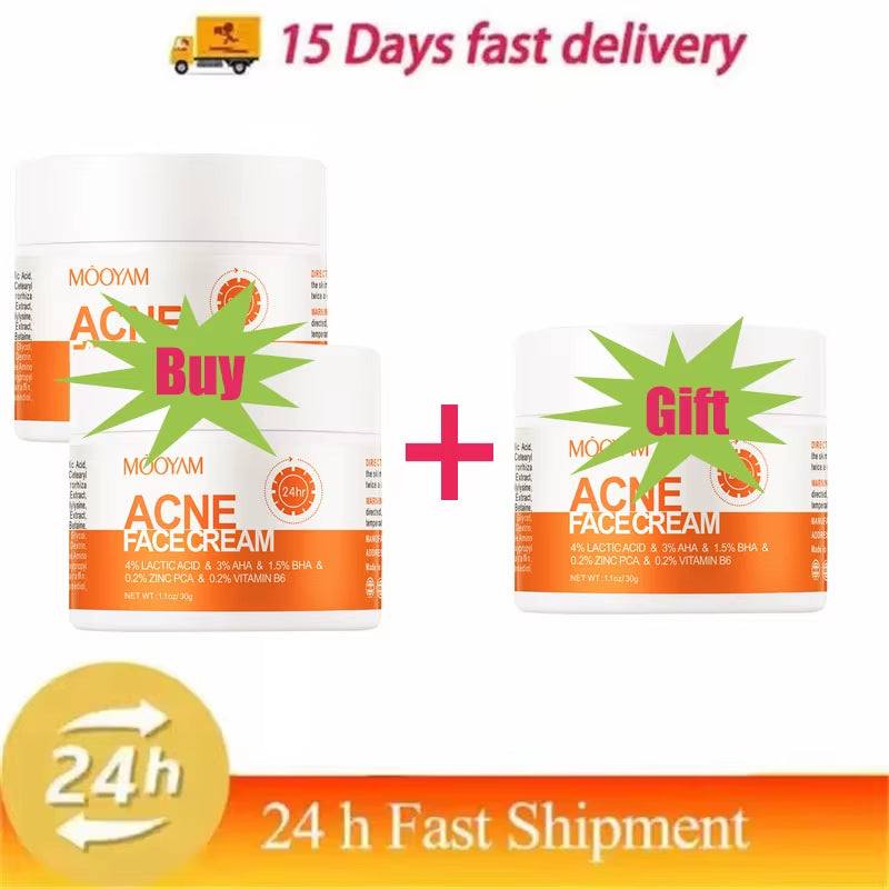 Herbal Acne Removal Face Cream Anti-Acne Gel Treatment Acne Scar Pore Shrinking Eliminate Large Pores Pimples Whitening Care