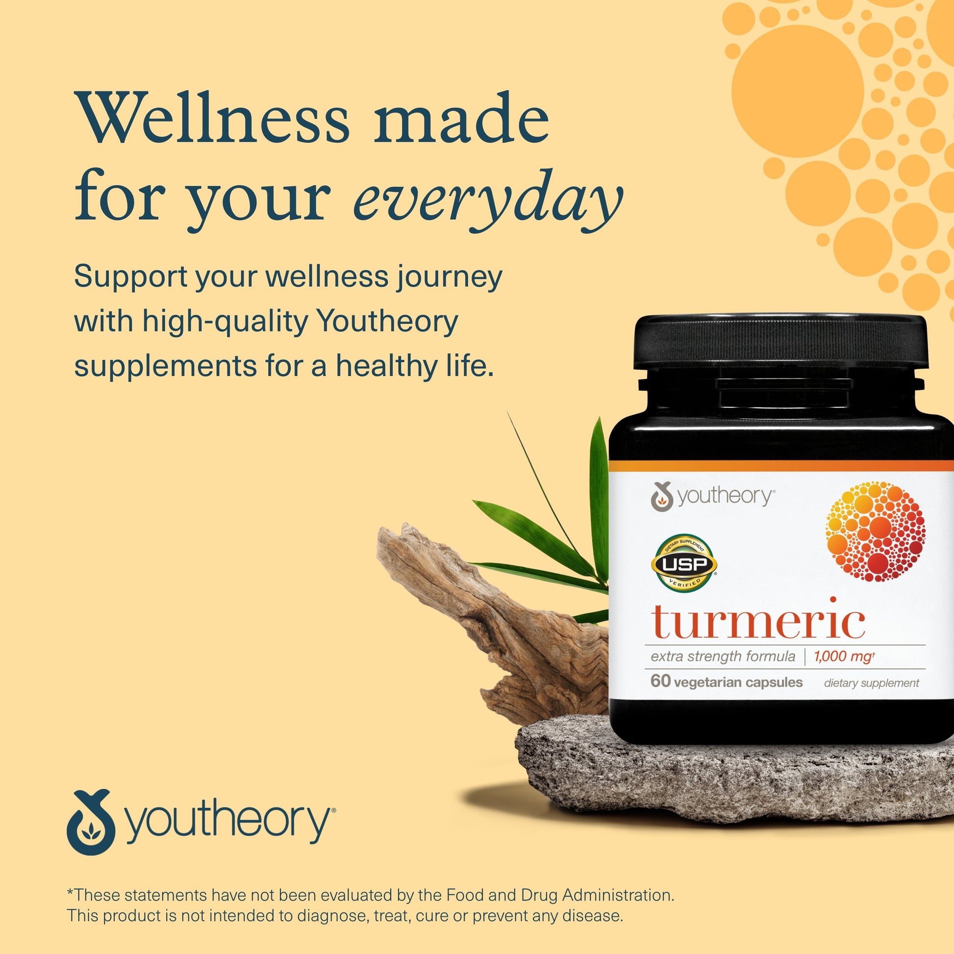 Turmeric Curcumin Supplement with Black Pepper Bioperine, Powerful Antioxidant Properties for Joint & Healthy Inflammation Support, 60 Capsules