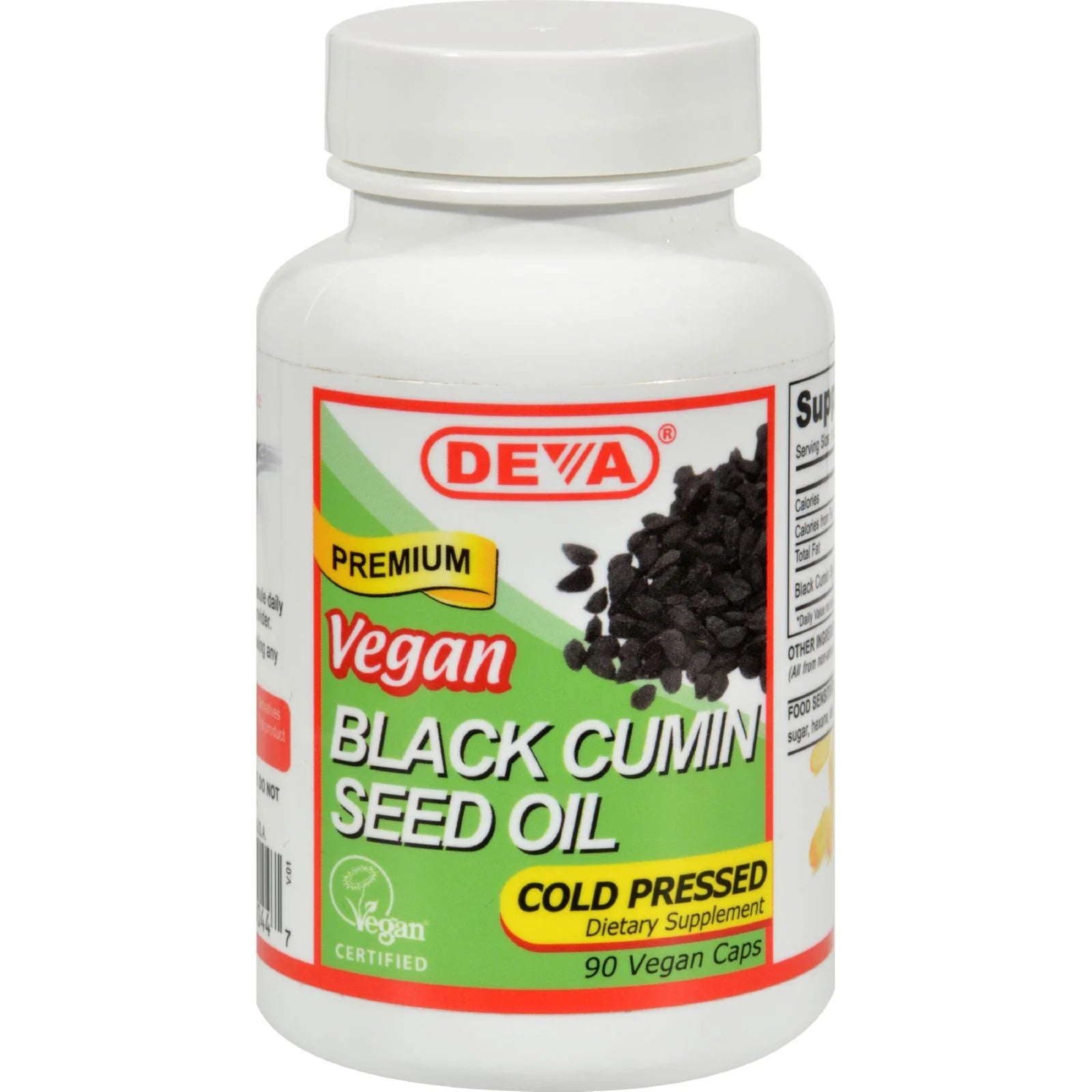 Vegan Black Cumin Seed Oil Cold Pressed Not Certified Kosher - 90 Vegan Capsules