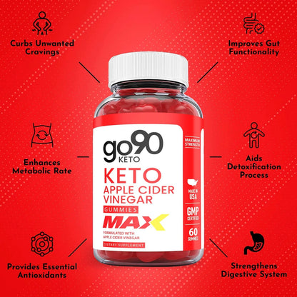 (1 Pack)  Keto ACV Gummies - Supplement for Weight Loss - Energy & Focus Boosting Dietary Supplements for Weight Management & Metabolism - Fat Burn - 60 Gummies