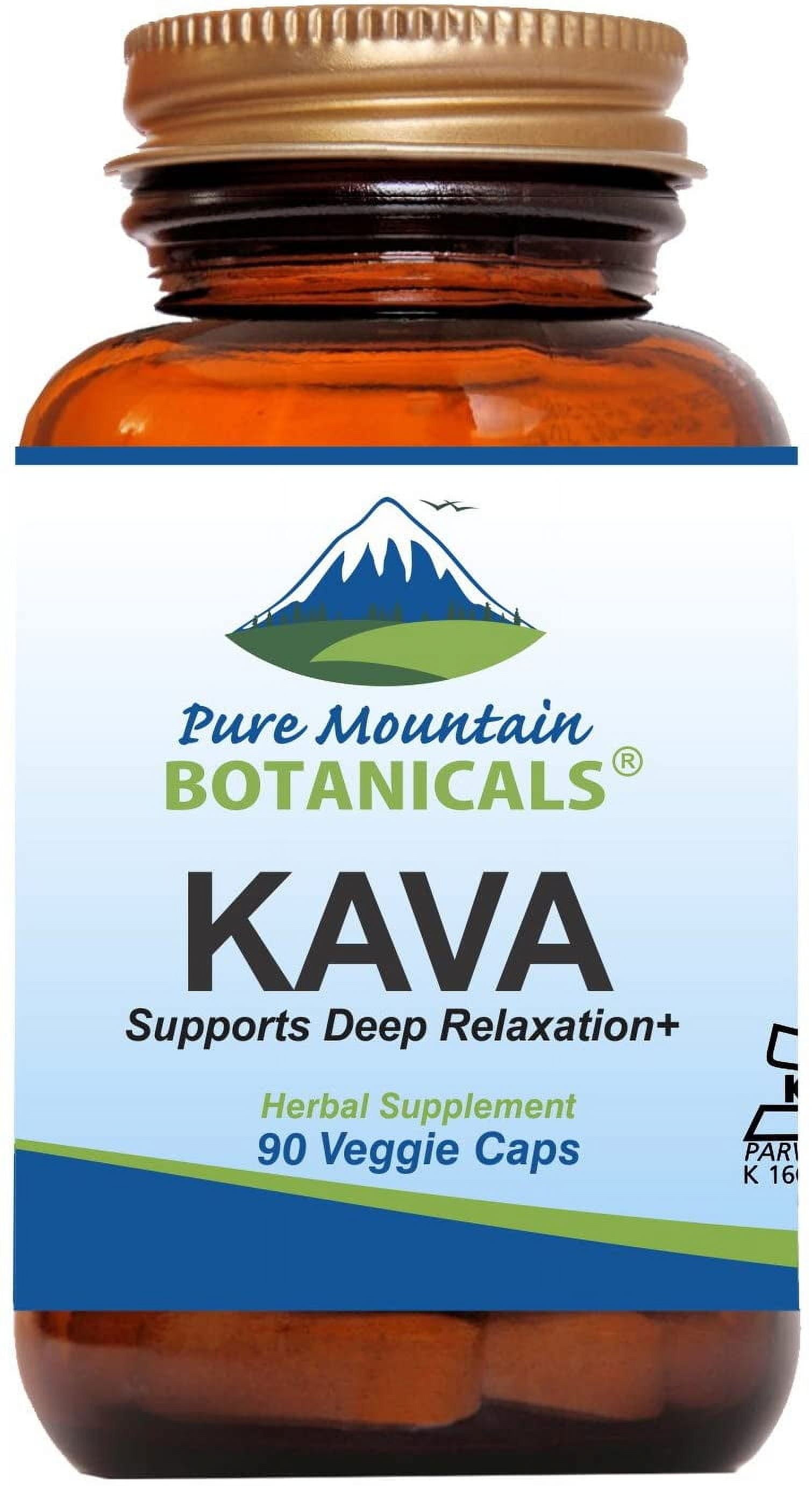 Kava Kava Capsules - 90 Kosher Vegan Caps with 400Mg Wild Vanuatu Kava Root Extract