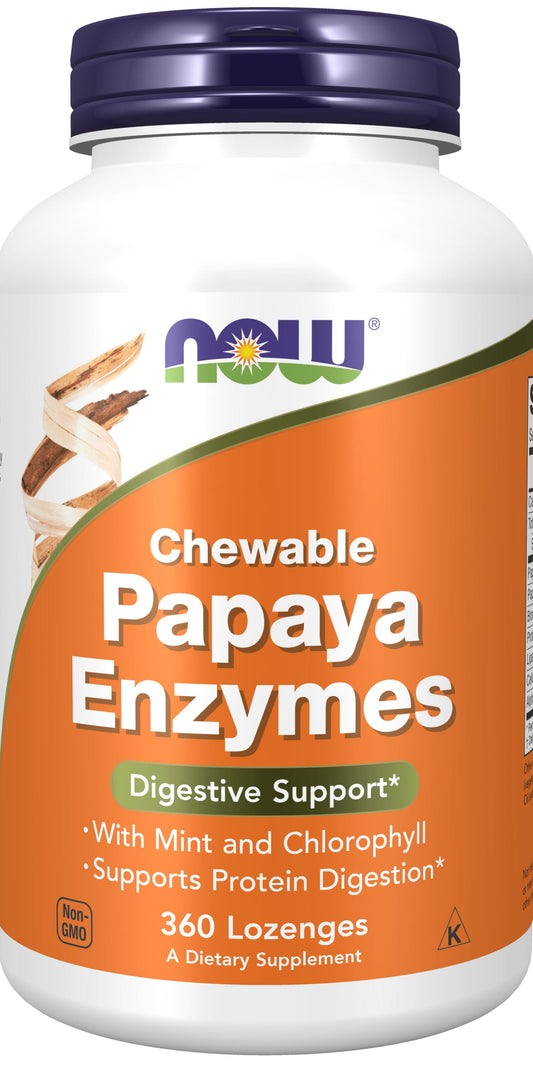 Supplements, Papaya Enzyme with Mint and Chlorophyll, Digestive Support*, 360 Chewable Lozenges