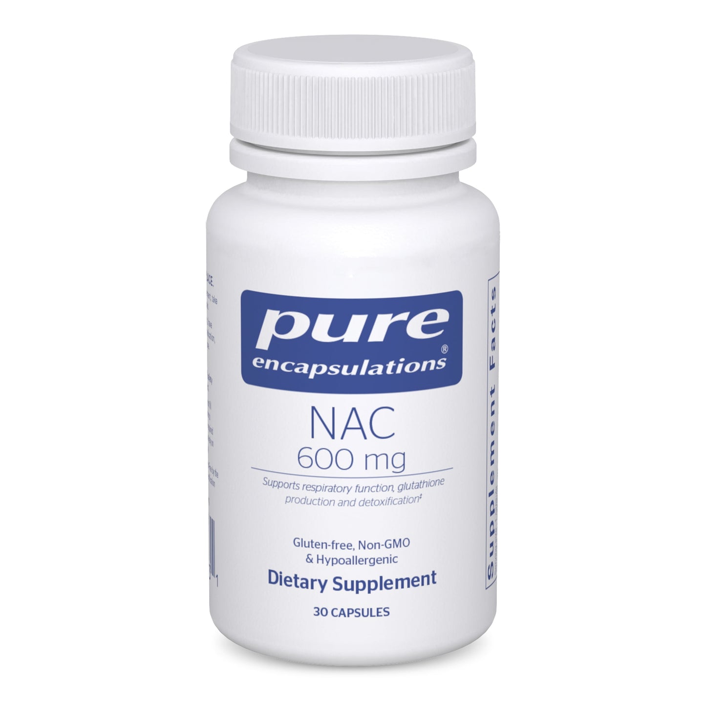 NAC 600 Mg | N-Acetyl Cysteine Amino Acid Supplement for Lung and Immune Support, Liver, and Antioxidants* | 30 Counts