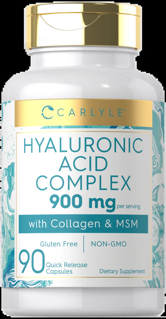 Hyaluronic Acid Supplement with Collagen 900Mg | 90 Capsules | with MSM | by