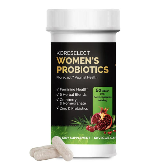 Probiotics for Women - Gut Health Supplements for Women, Vaginal Probiotics with Prebiotic Blend, Immune Support with Zinc - 60 Capsules