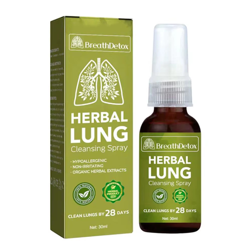 1-10Pcs Herbal Lung Cleansing Spray Smokers Clear Nasal Mist anti Snoring Congestion Relieves Clear Dry Throat Breath Spray